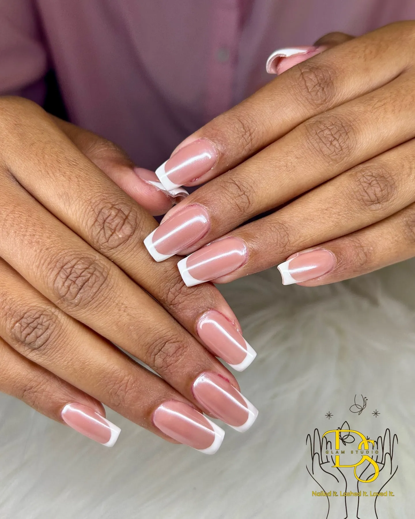Classic white French tips